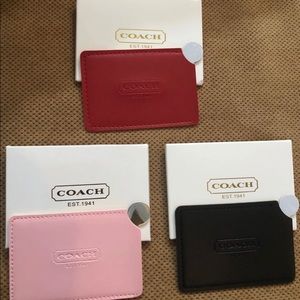 4 COACH mirrors- colors will vary